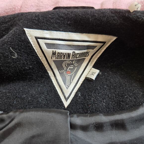 Marvin Richards Wool Blend Womens Zip-up Hooded Jacket Coat - Picture 7 of 11